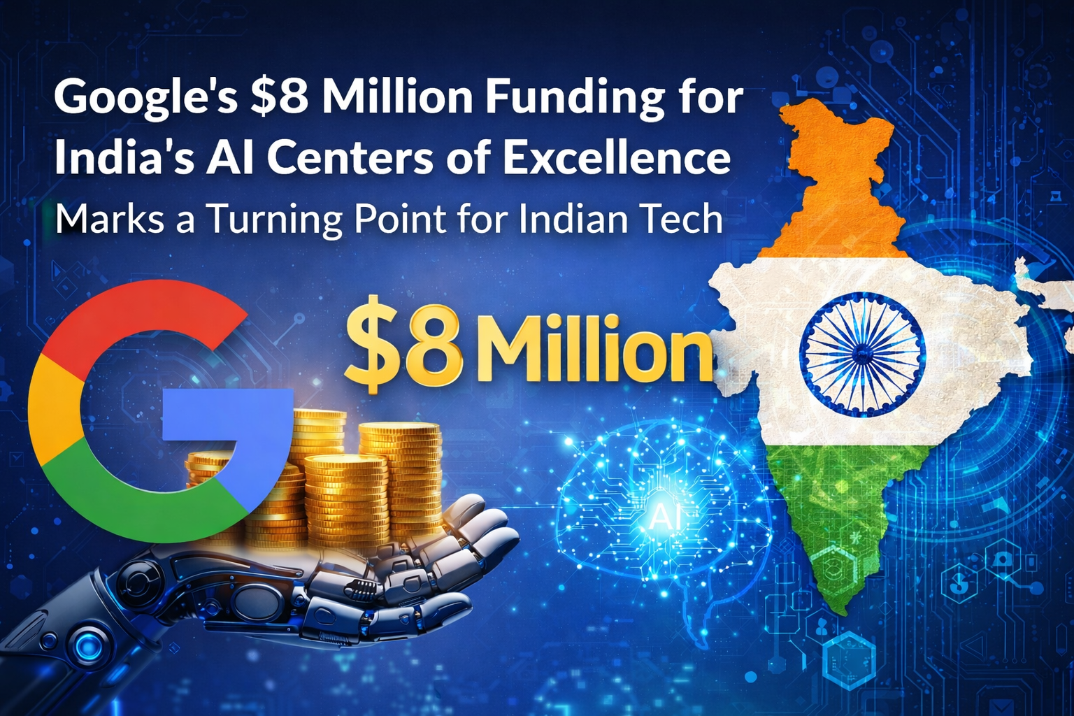 Google's $8 Million Funding for India's AI center